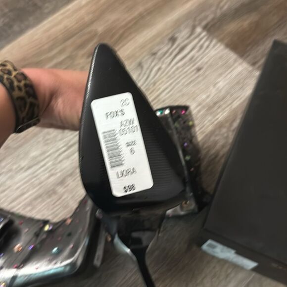 Azalea Wang Women's Liora Stiletto Mid-Calf Bootie Pointed Toe Black - Picture 7 of 11